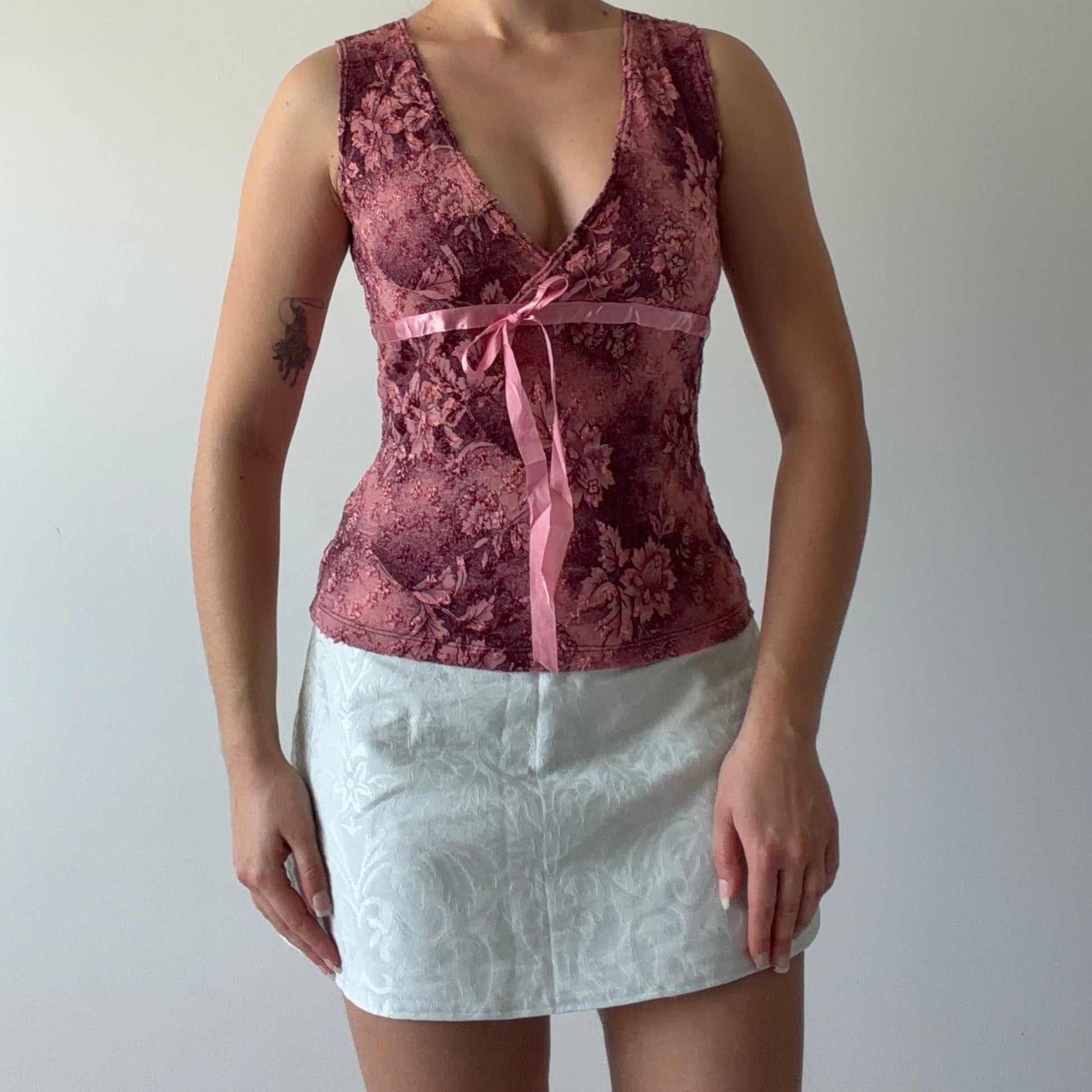 Papaya Lace Babydoll Cami | Made in USA | 8-10