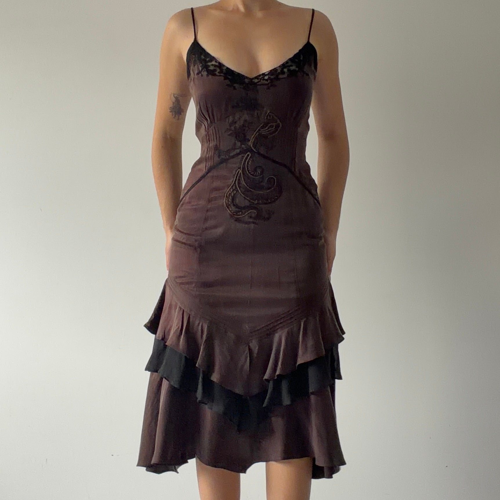 Karen Millen Silk Midi Dress | 6-8