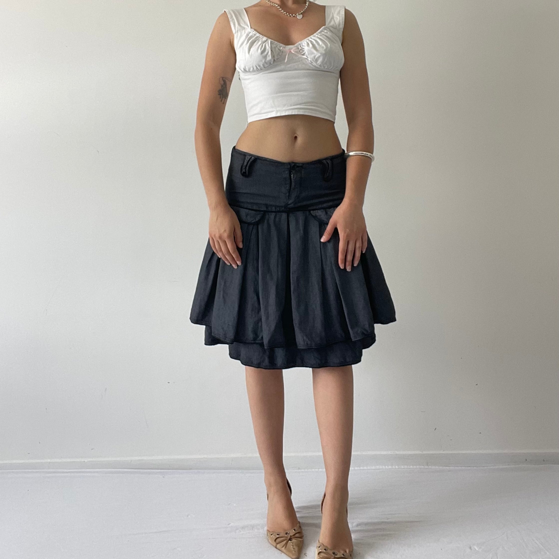 DKNY Pleated Midi Skirt | XS