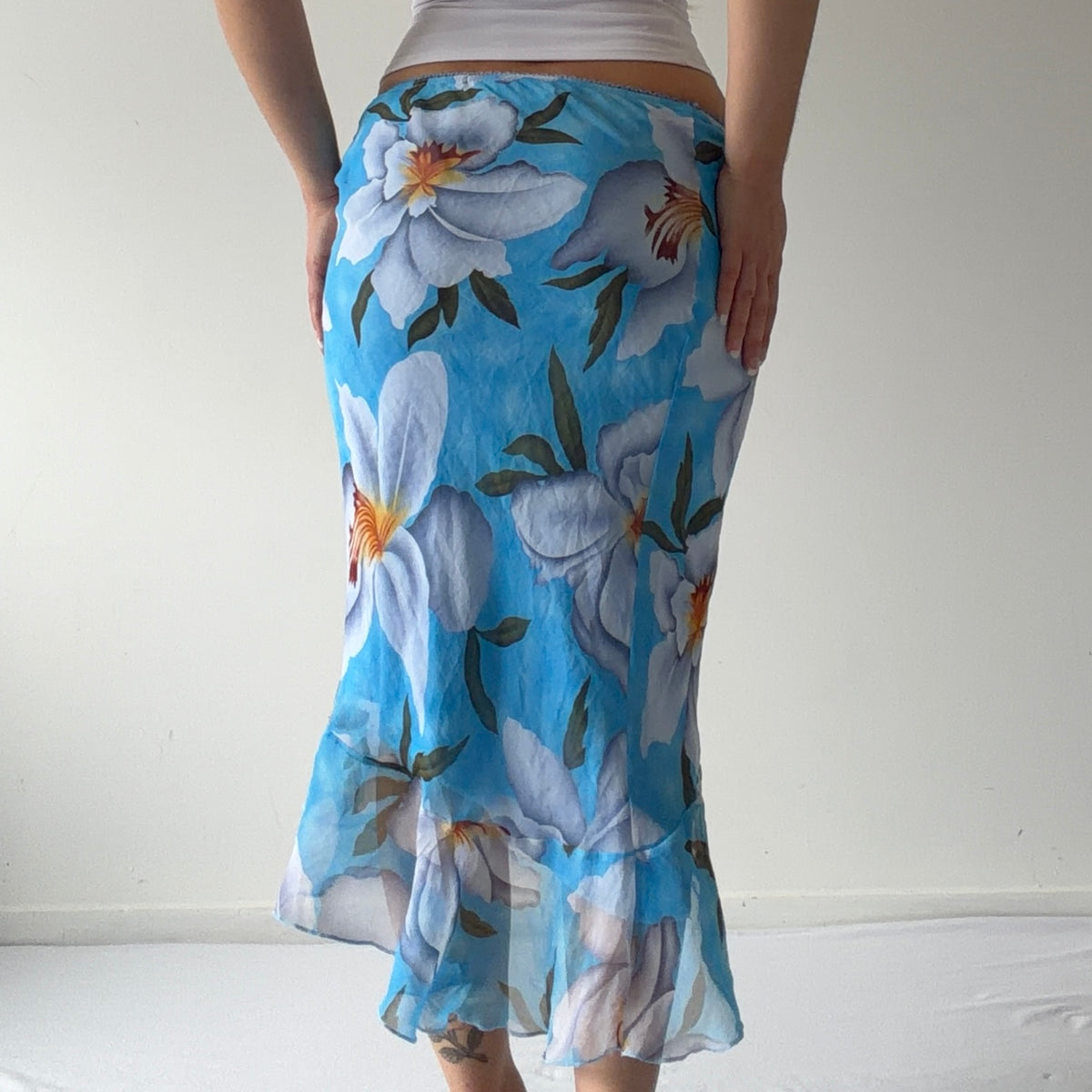 Body & Soul Floral Midi Skirt | XS-S