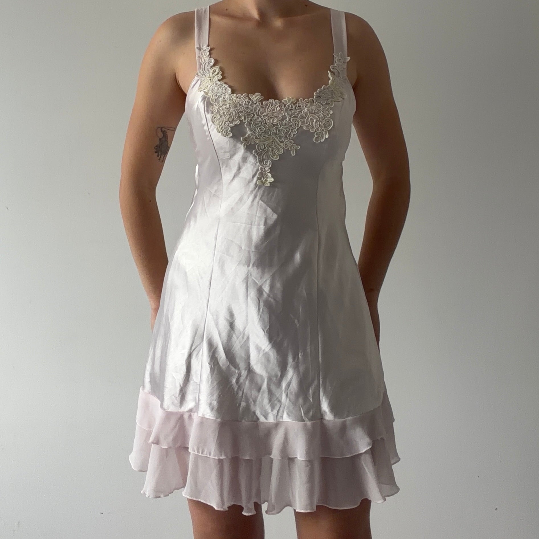 Linea Donatella Satin Slip Dress | 6-8