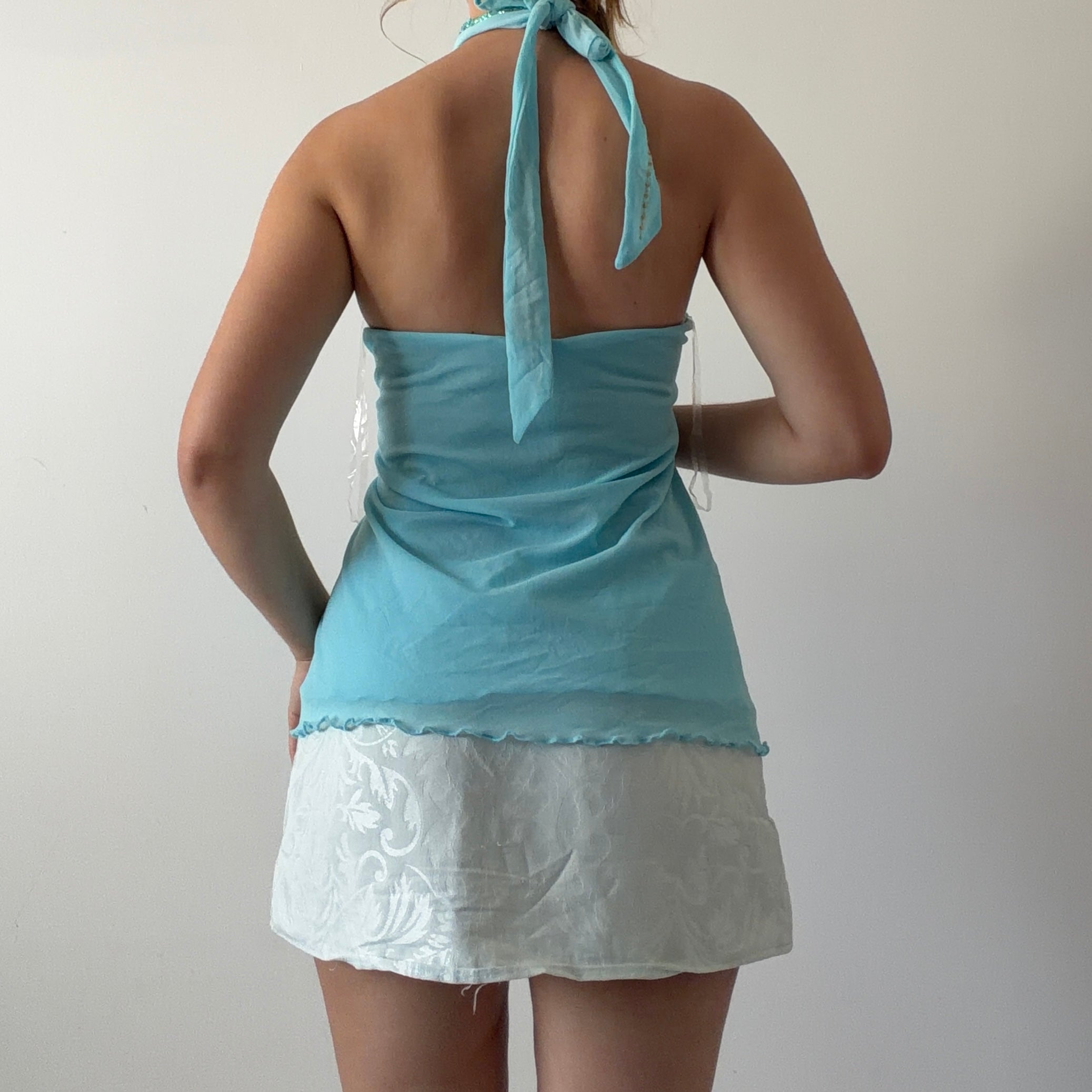MXM Beaded Halter Top | 14-16