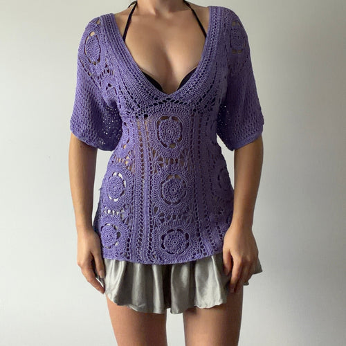Coldwater Creek Crochet Top | 10-12