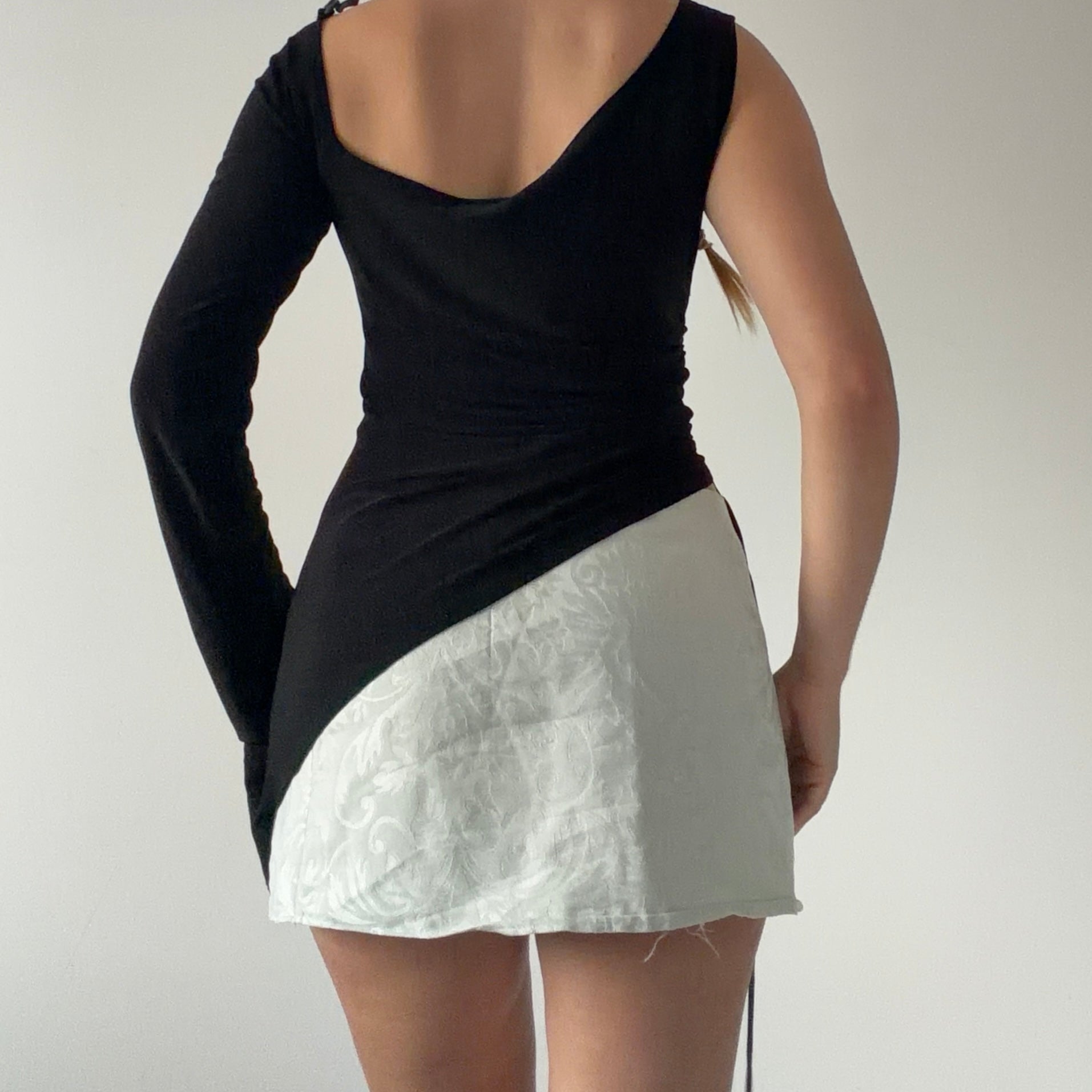 K Too Asymmetric Ruched Top | 10-12