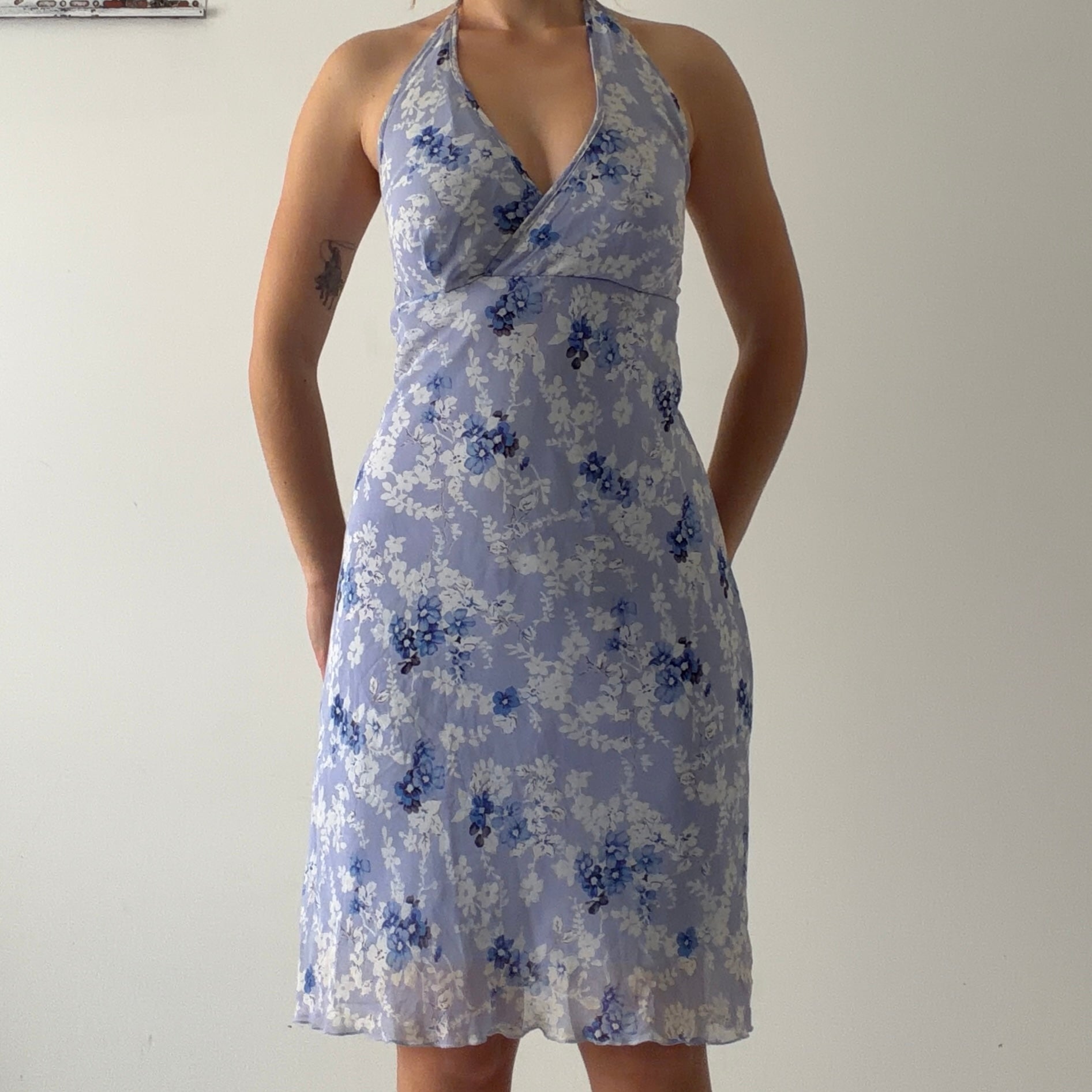 Digital Clothing Floral Halter Dress | 8-10