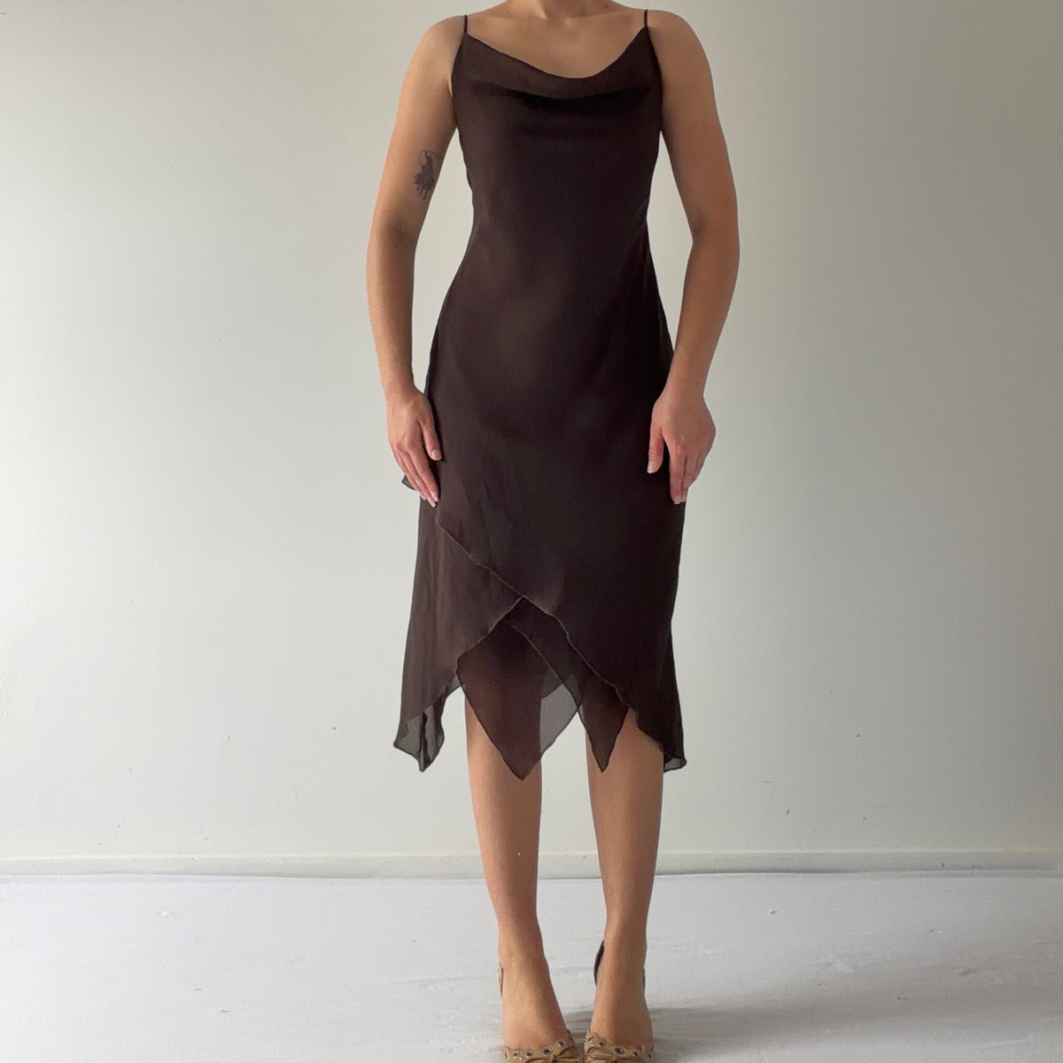 Jessica Cowl Midi Dress | L