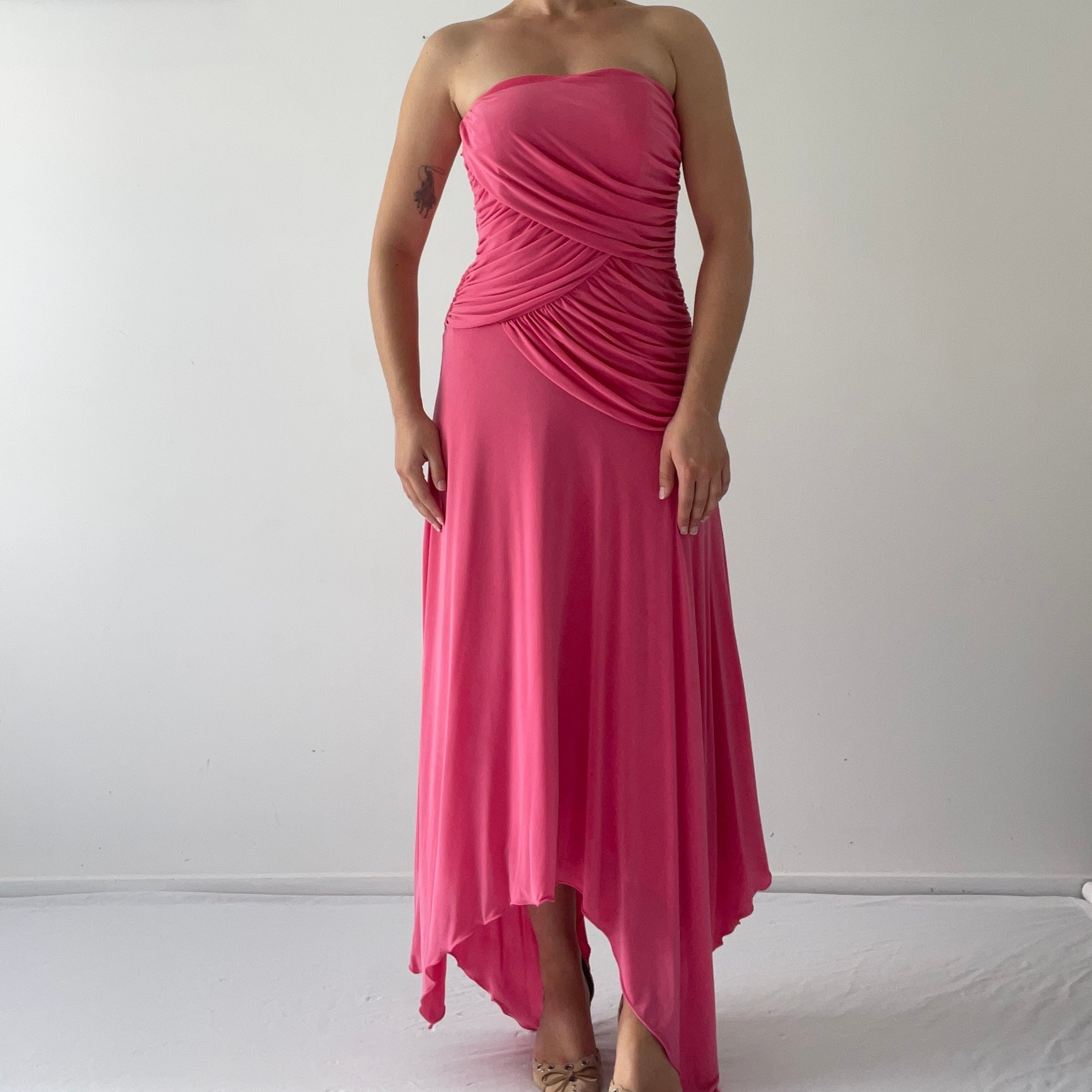 Studibaker Asymmetric Strapless Dress | Made In Australia | 10-12