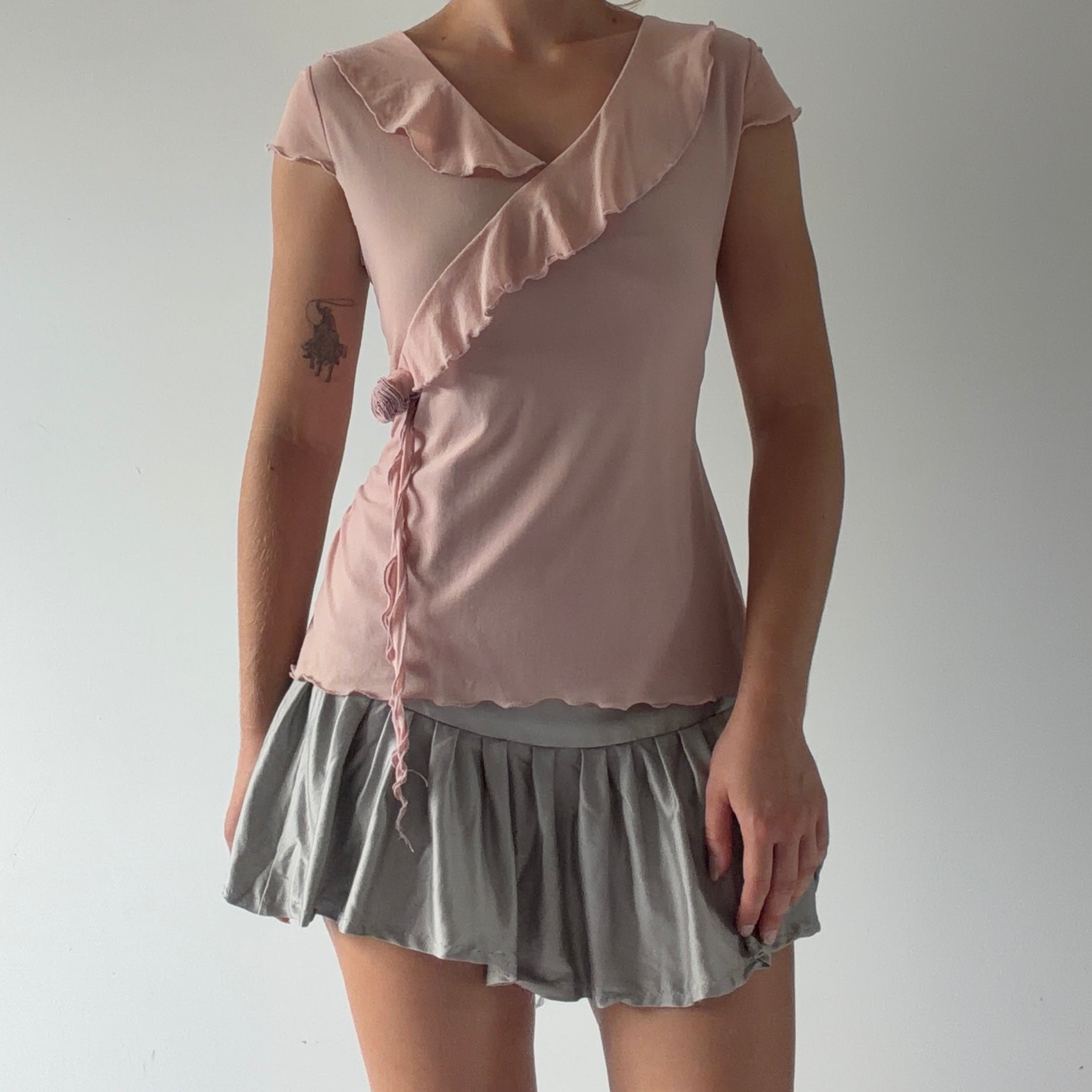 Crossroads Ruffle Rosette Top | 10-12
