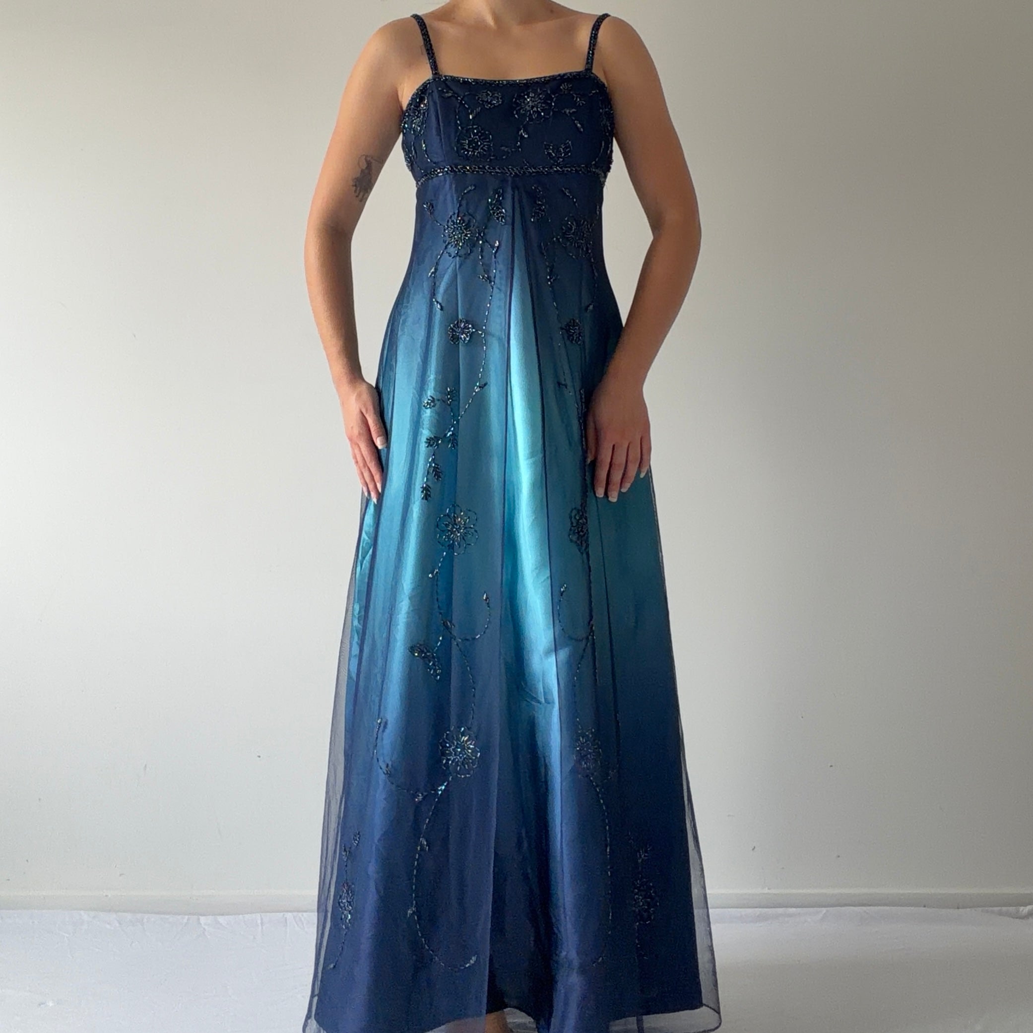 Jessica Beaded Maxi Dress | S