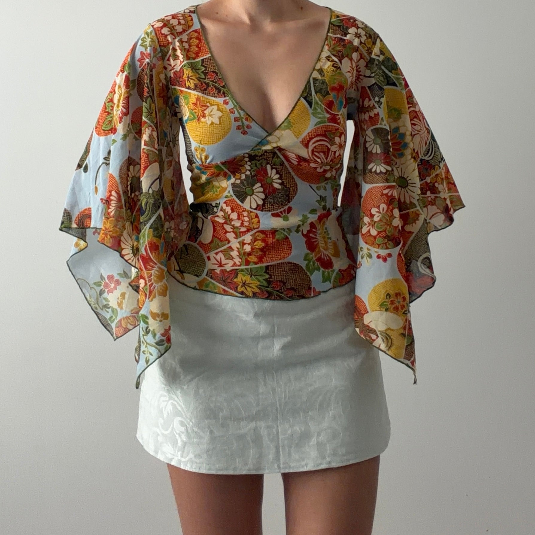 Oboe Flared Bell Sleeve Top | 8-10