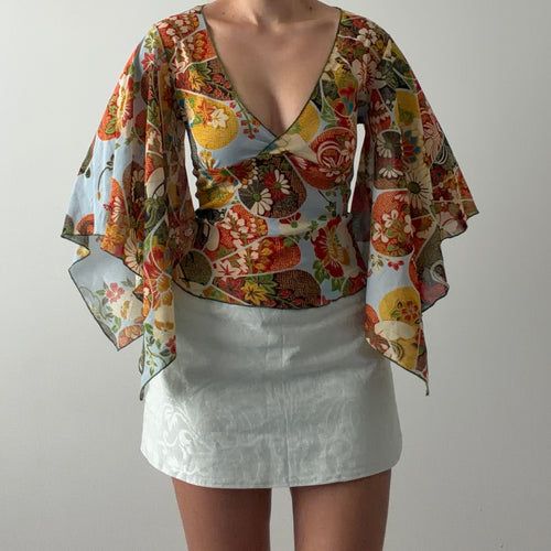 Oboe Flared Bell Sleeve Top | 8-10