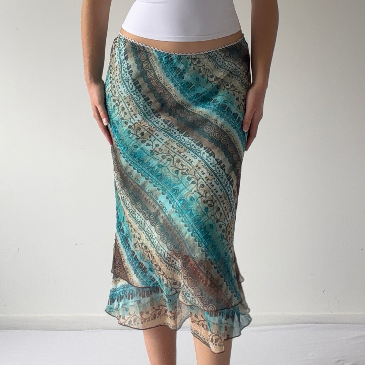 Boho Midi Skirt | S