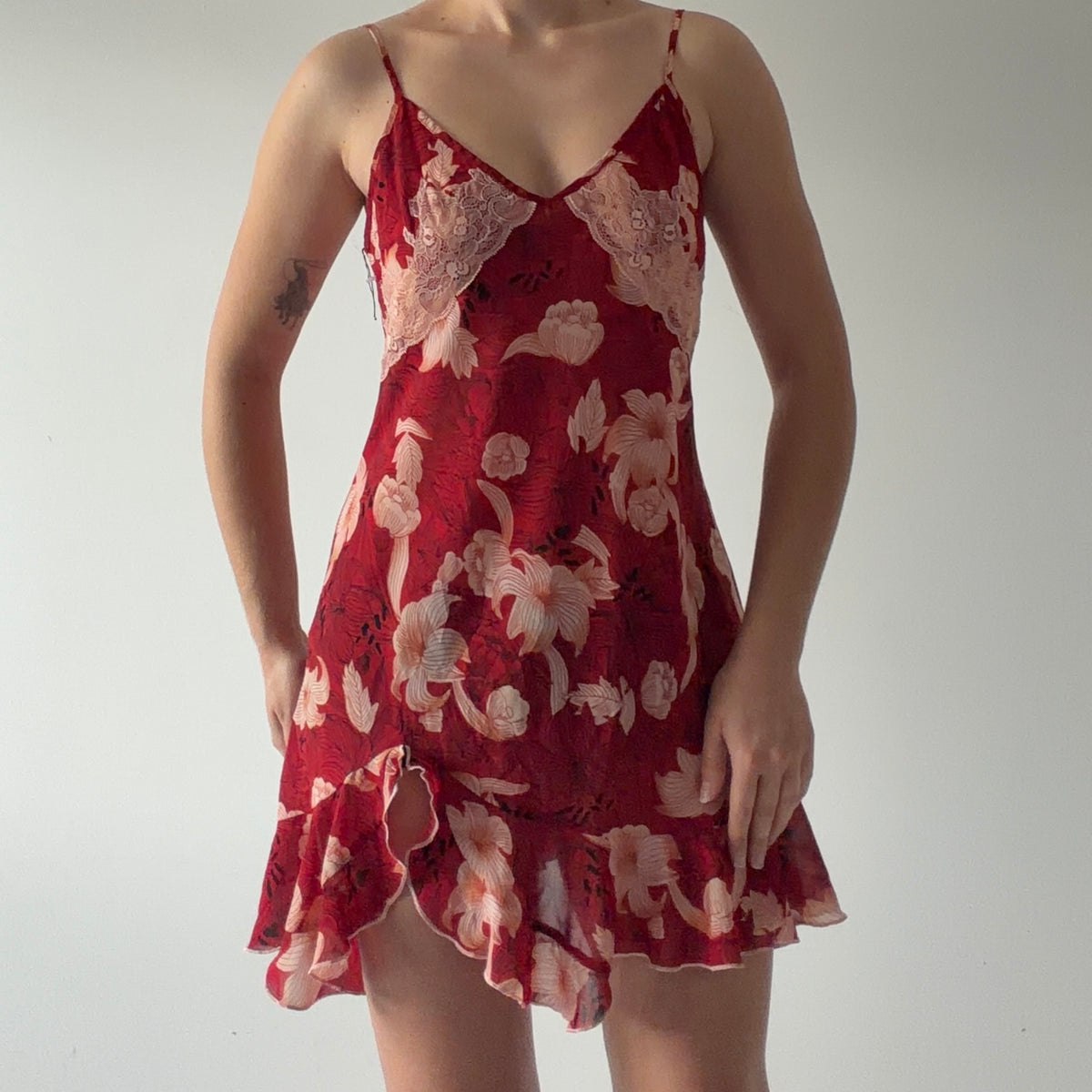 Sensara Floral Mini Slip Dress | S