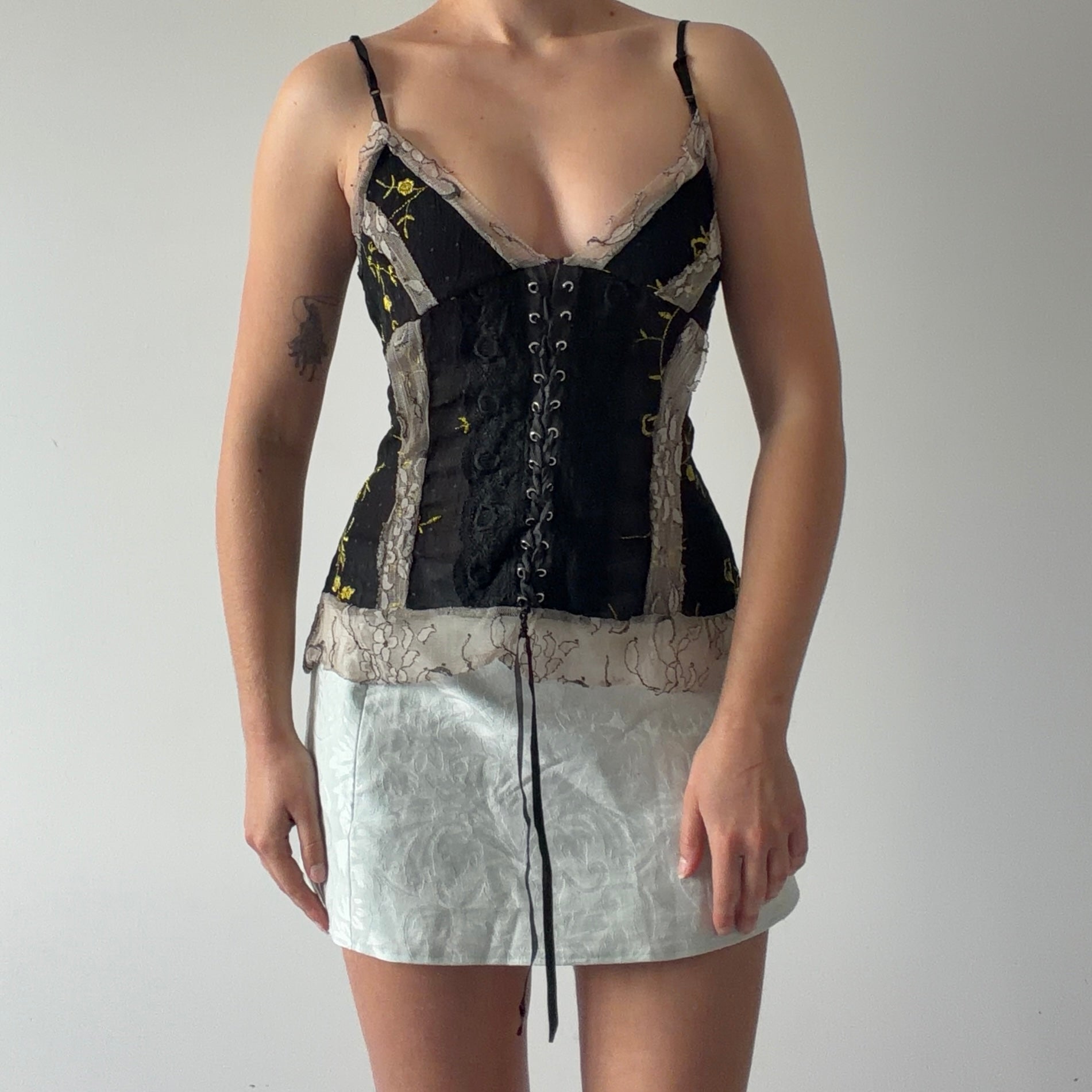 True Light Embroidered Cami Top | M