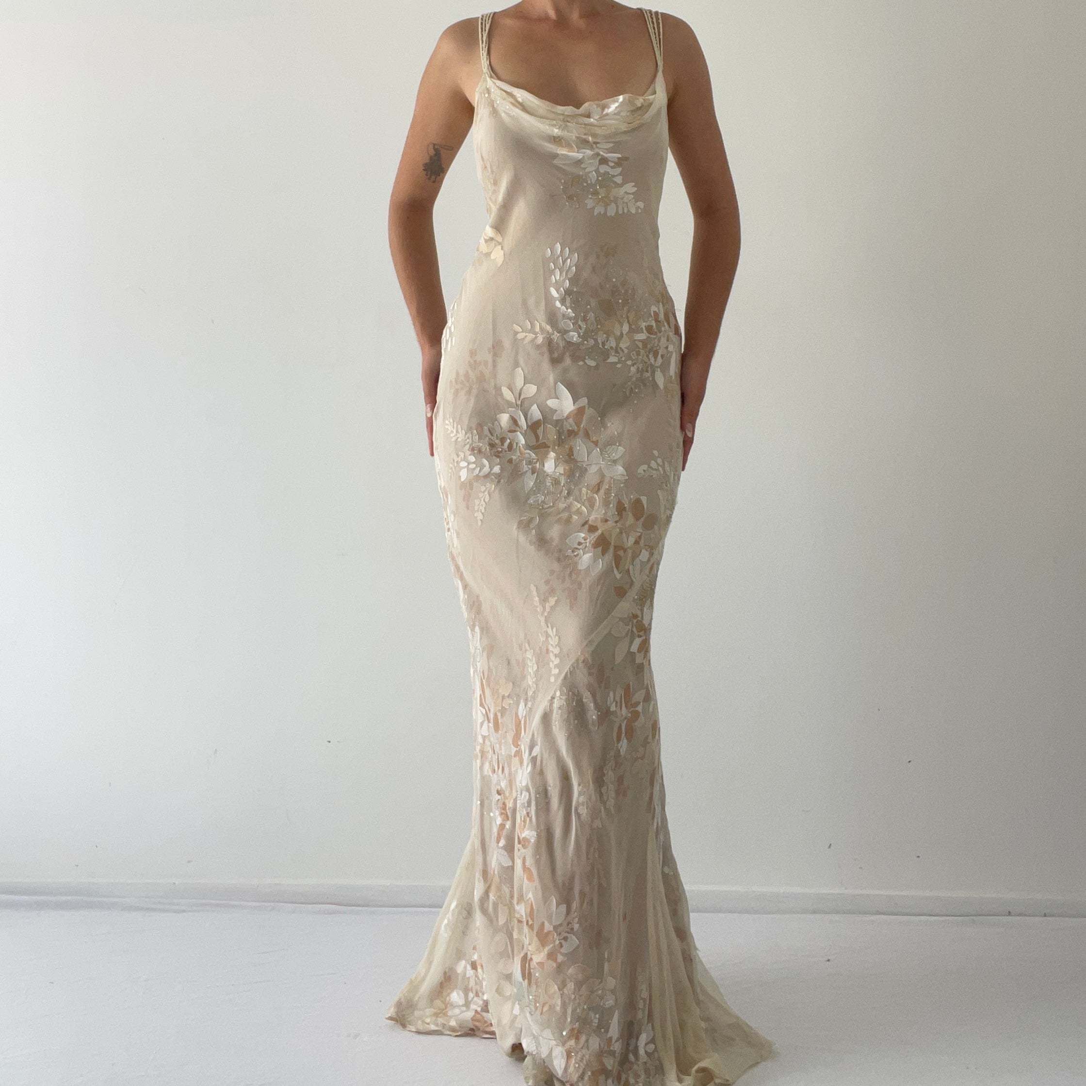 Monsoon Silk Beaded Dress | 8-10