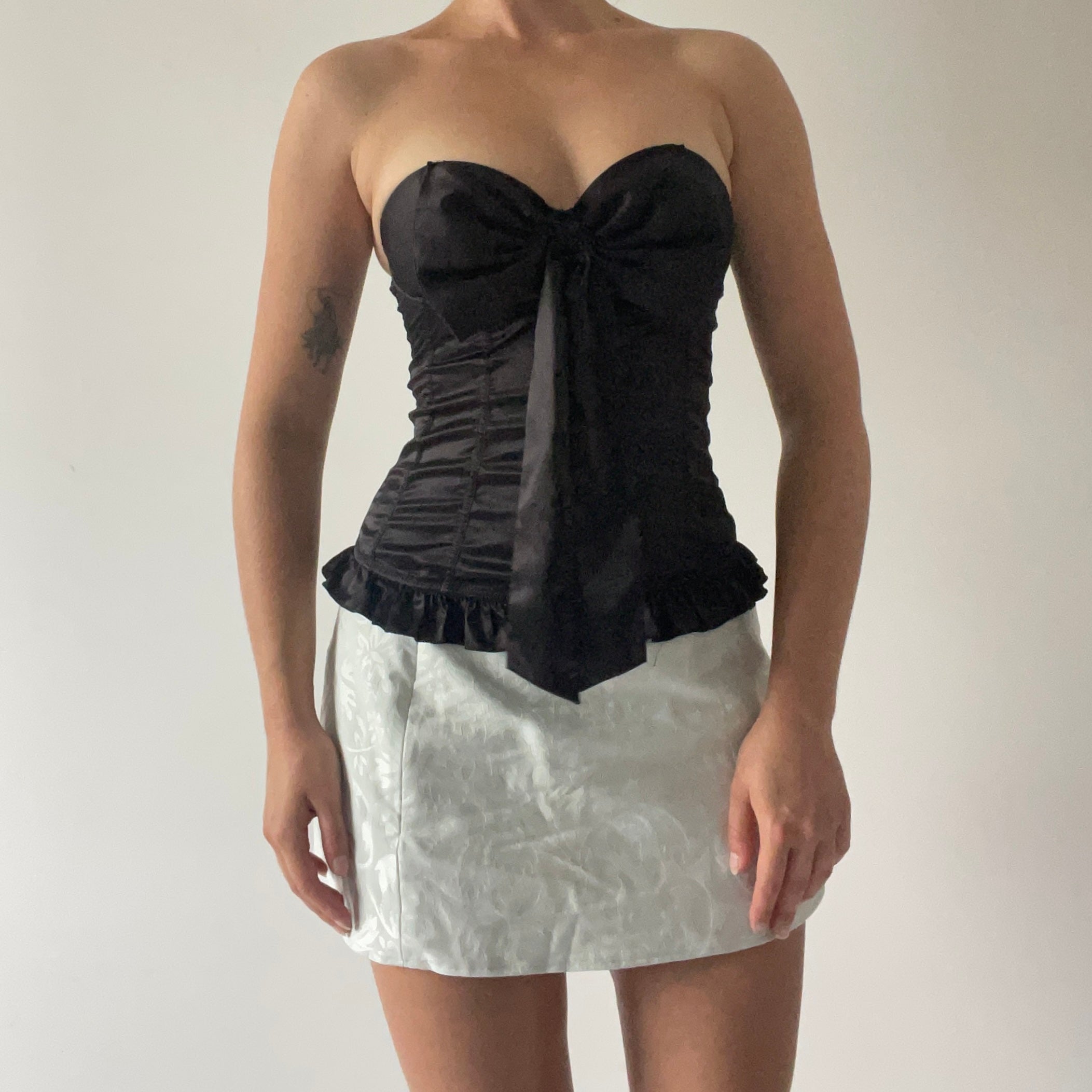 La Senza Satin Bow Corset | 8-10
