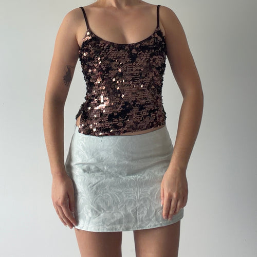 Karen Millen Sequin Crochet Top | XS
