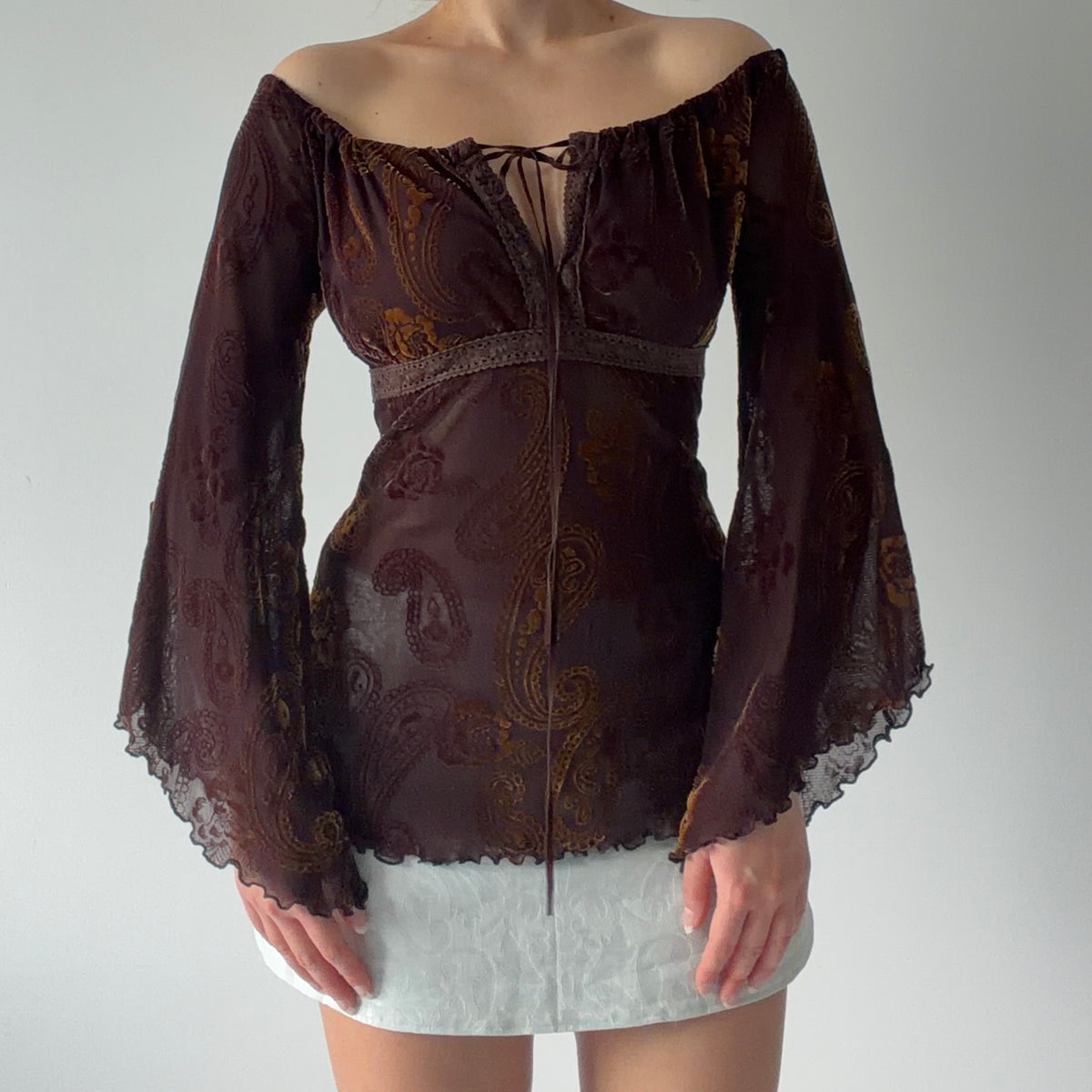 Ici & Maintenant Bell Sleeve Top | Made in France | L