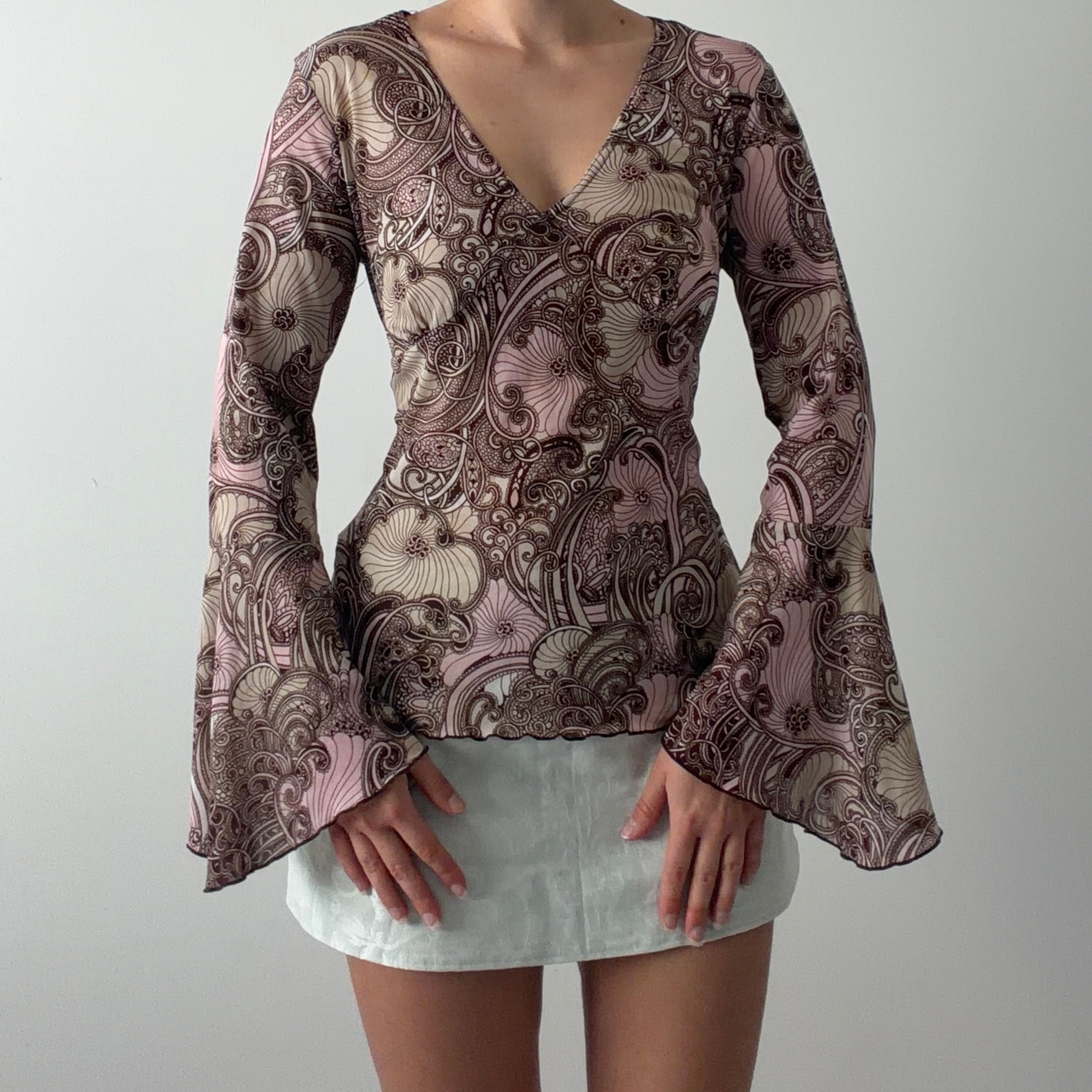 Route 66 Bell Sleeve Top | M