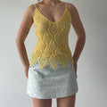 Beaded Crochet Cami Top | S