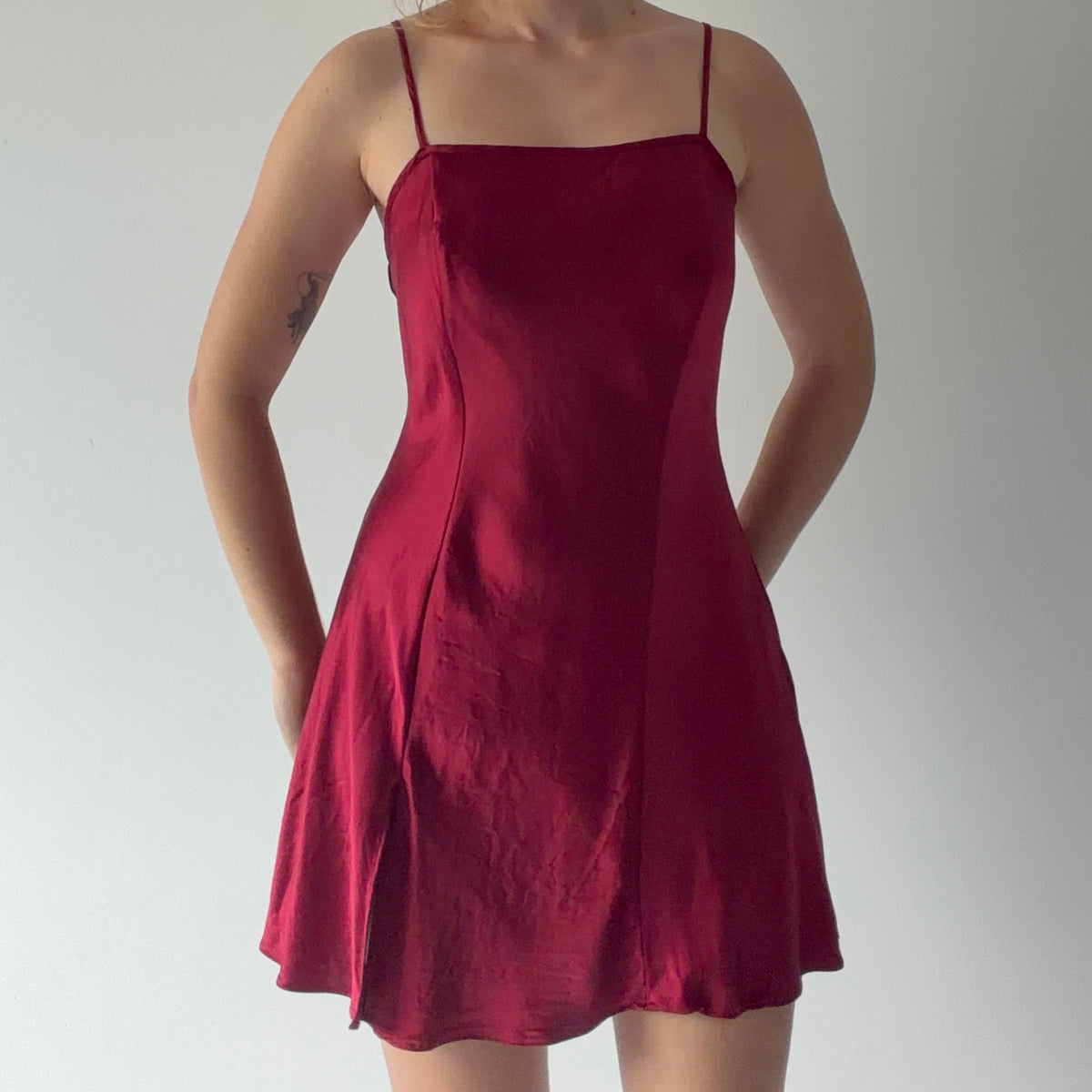 Victoria's Secret Silk Slip | Burgundy | M
