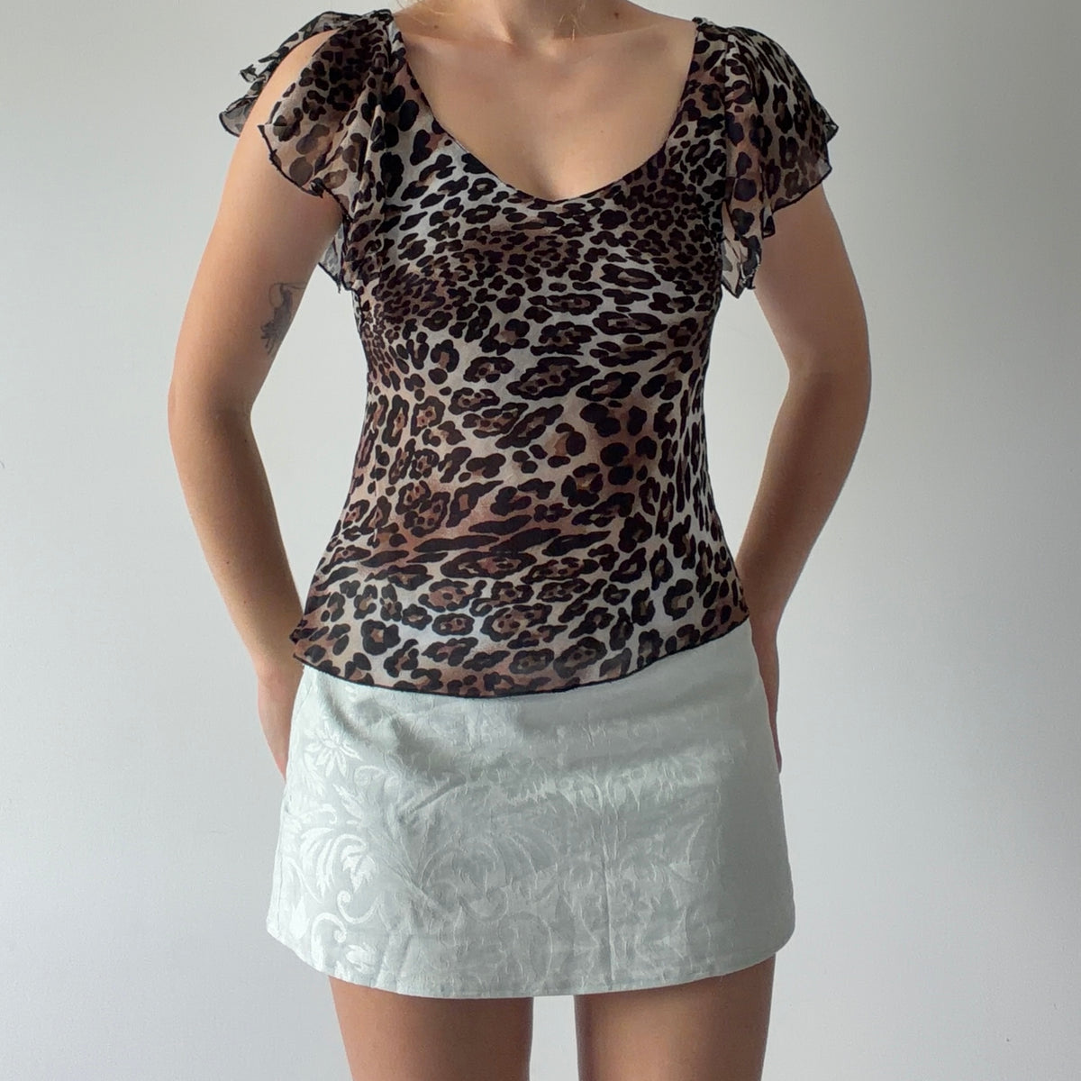 Escandelle Leopard Print Cami Top | S-M