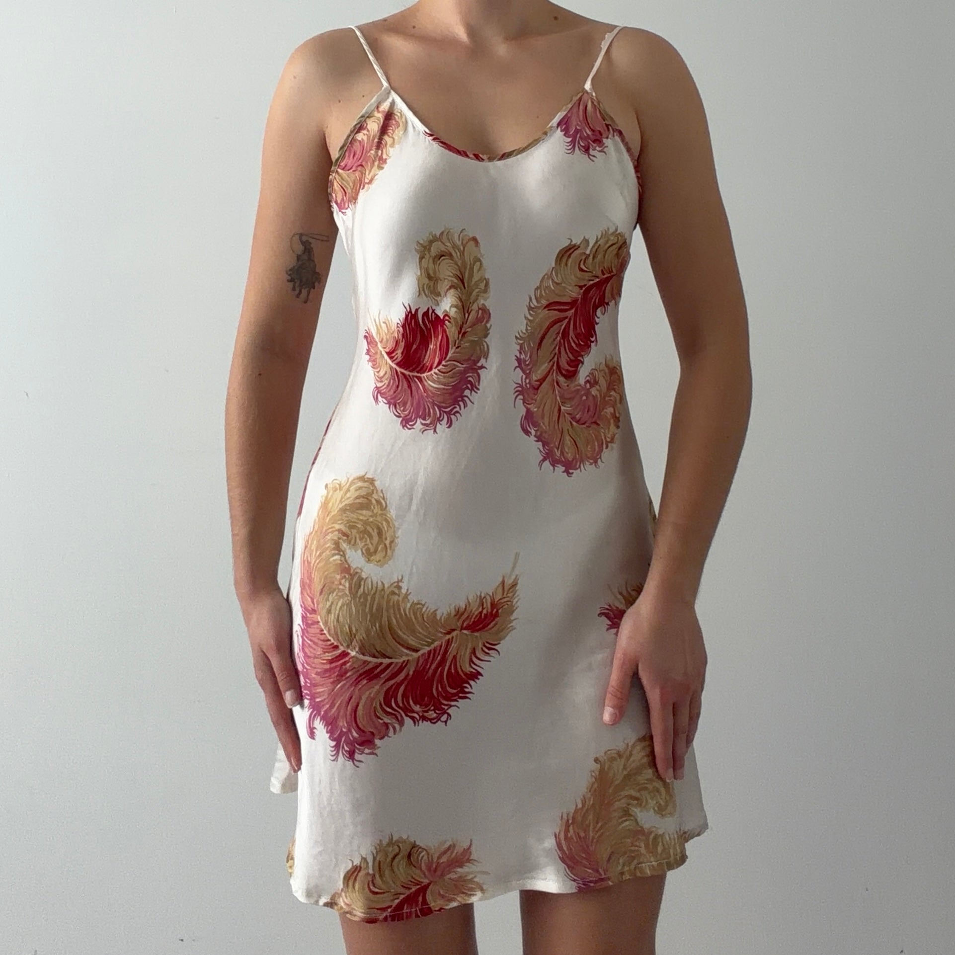 Silk Mini Slip Dress | S