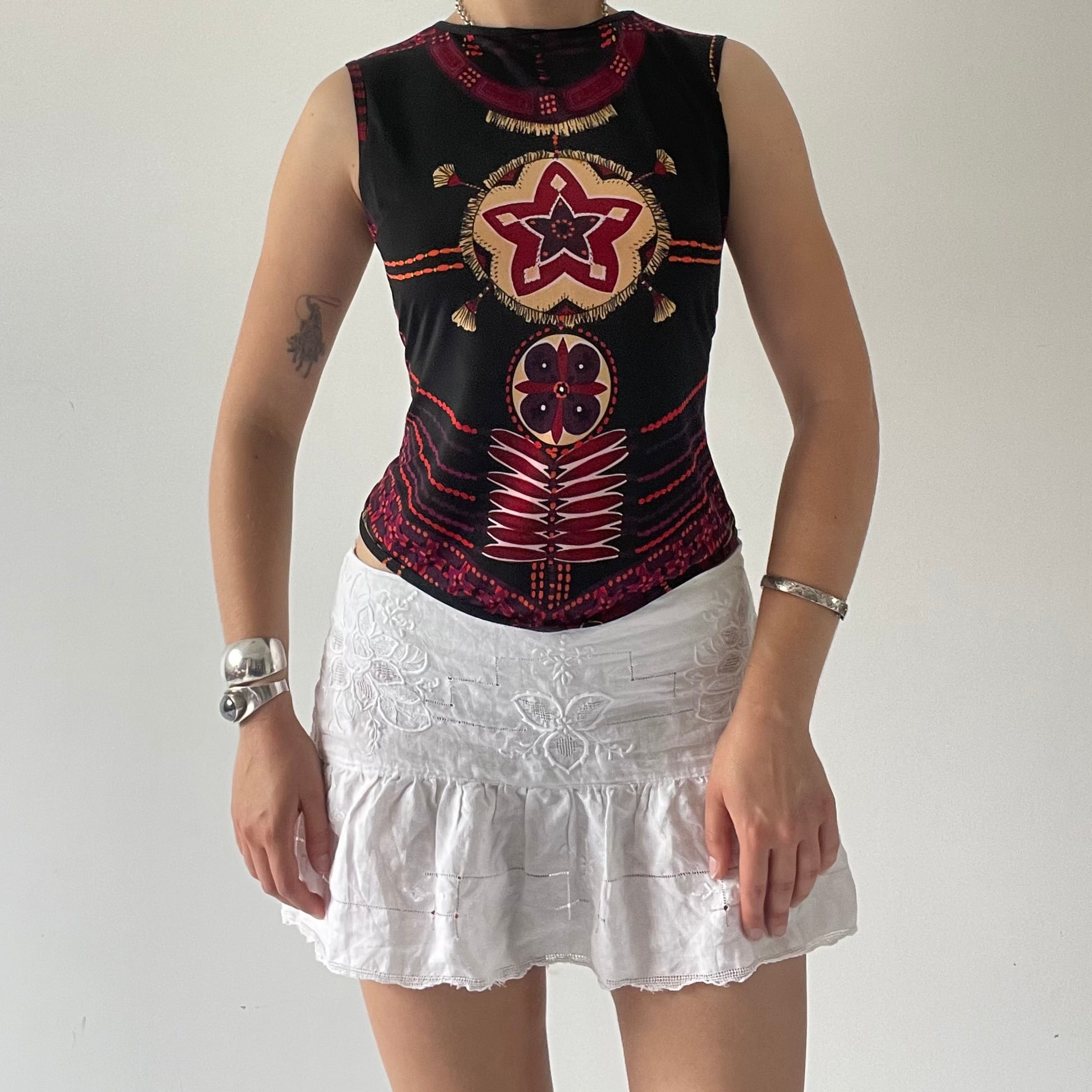 Ladakh Boat Neck Tank Top | 10-12