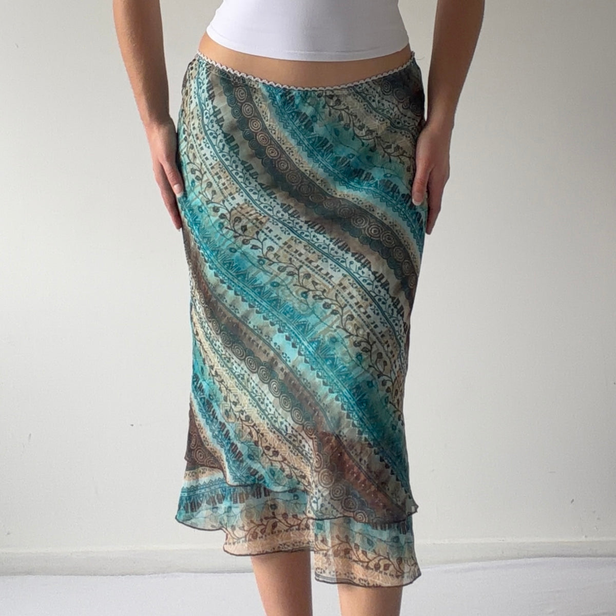 Boho Midi Skirt | S