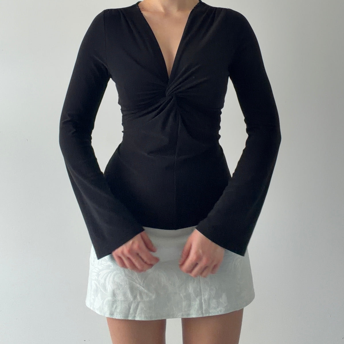 Bell Sleeve Top | S