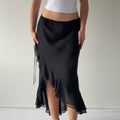 Jessica Ruffle Midi Skirt | Made in Canada | 12-14