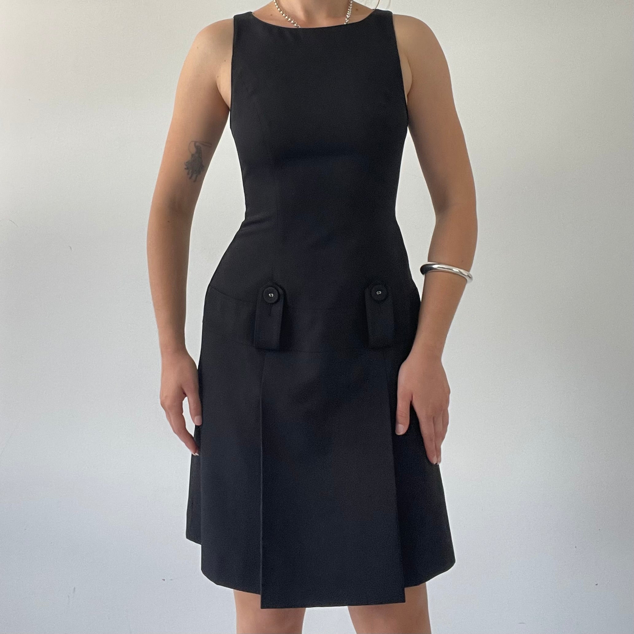 Apart Midi Pleated Dress | XS