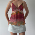 Blu Sand Beaded Cami | Made in Italy | XS