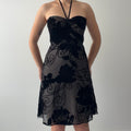 White House | Black Market Silk Halter Dress | S
