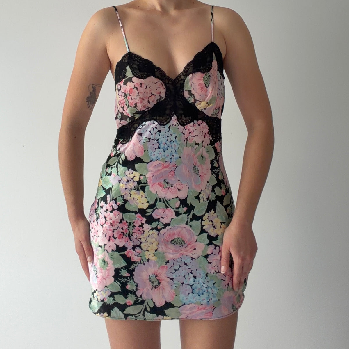 Victoria's Secret Gold Label Floral Slip Dress | S