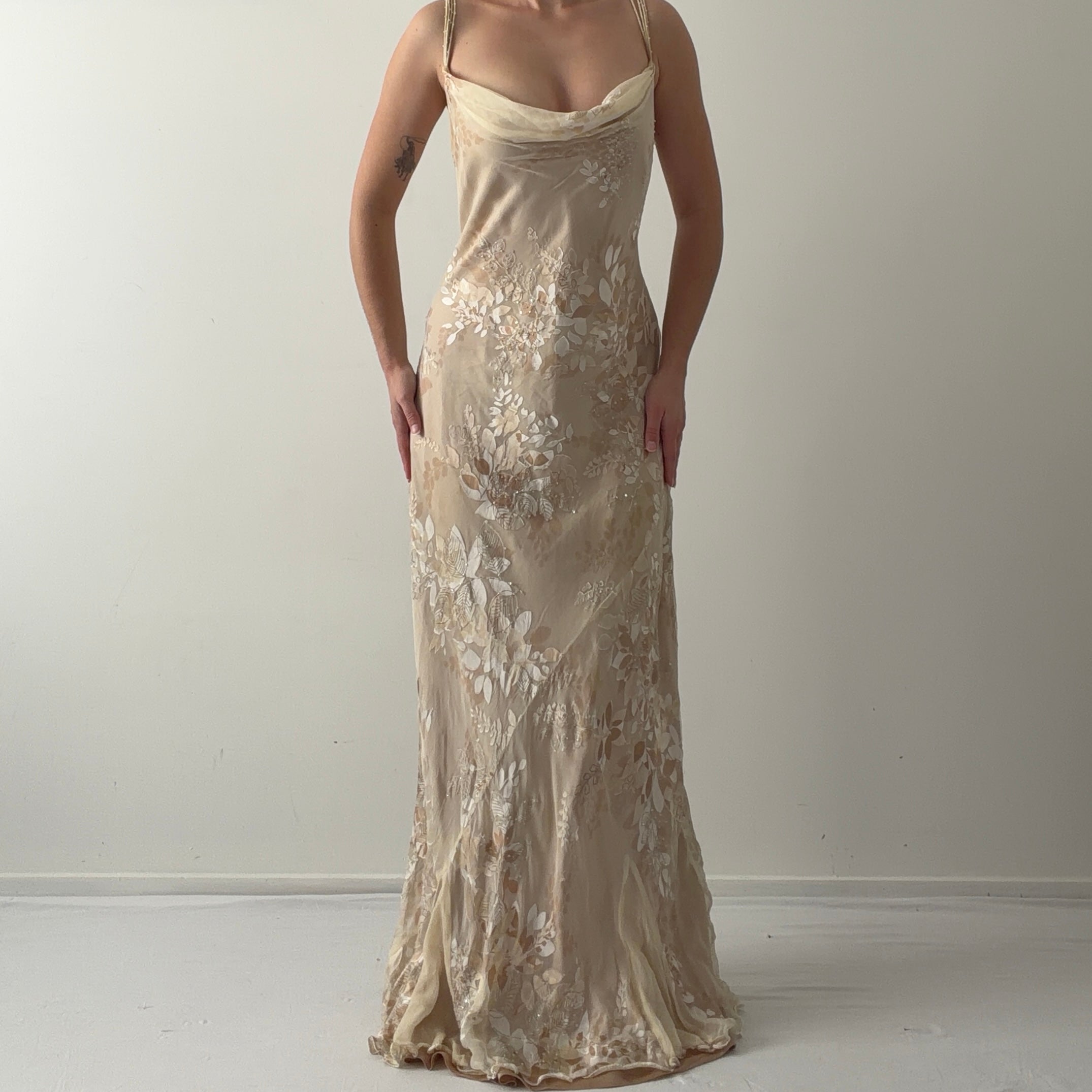 Monsoon Silk Burnout Maxi Dress | XL
