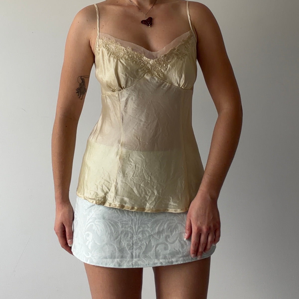 Cotton Express Silk Cami Top | L