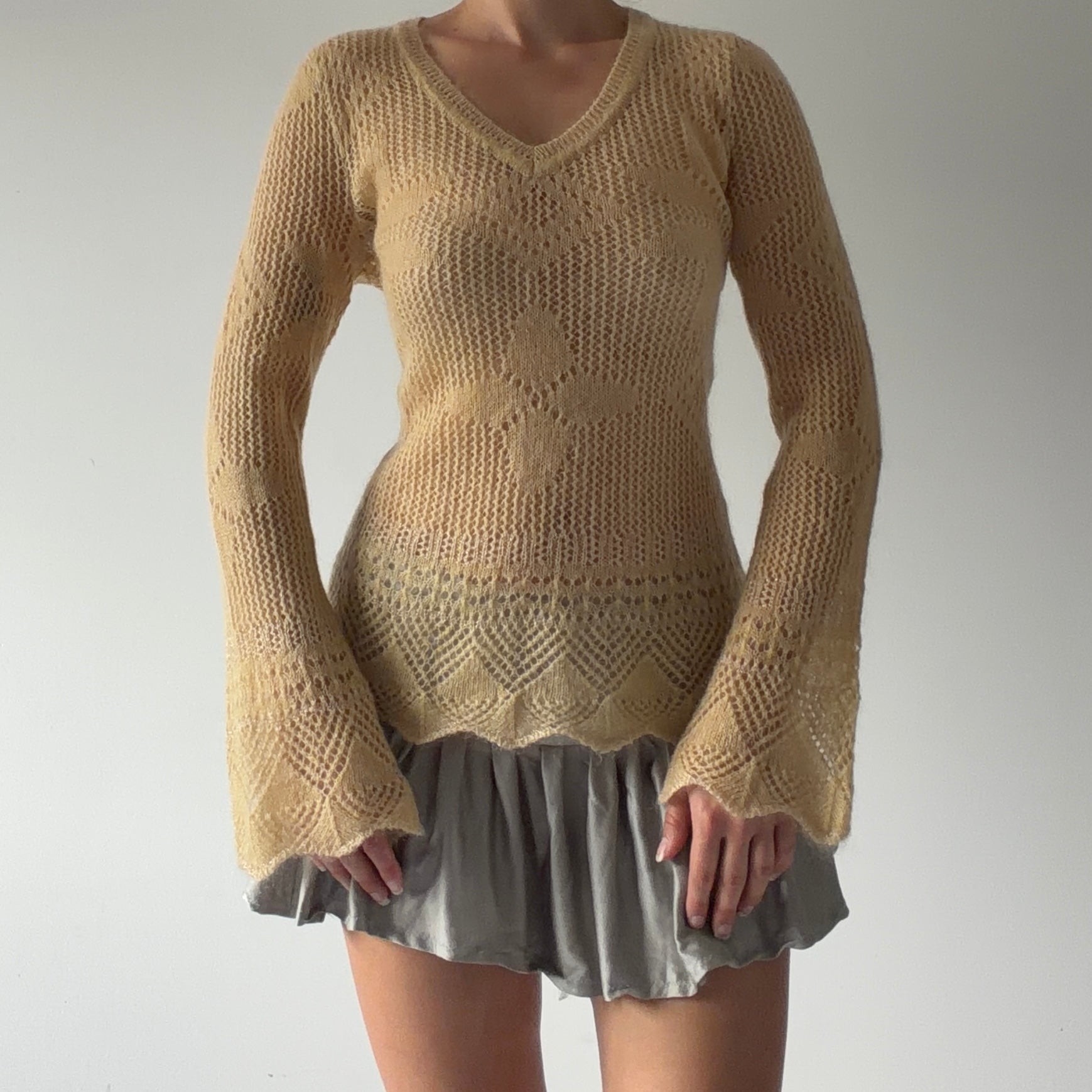 Mohair Knit Sweater | S-M