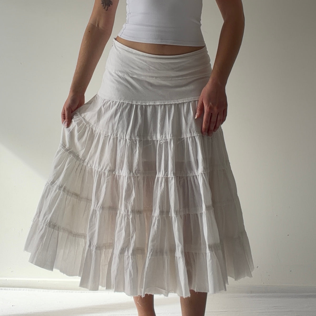 Xanaka Tiered Skirt | S