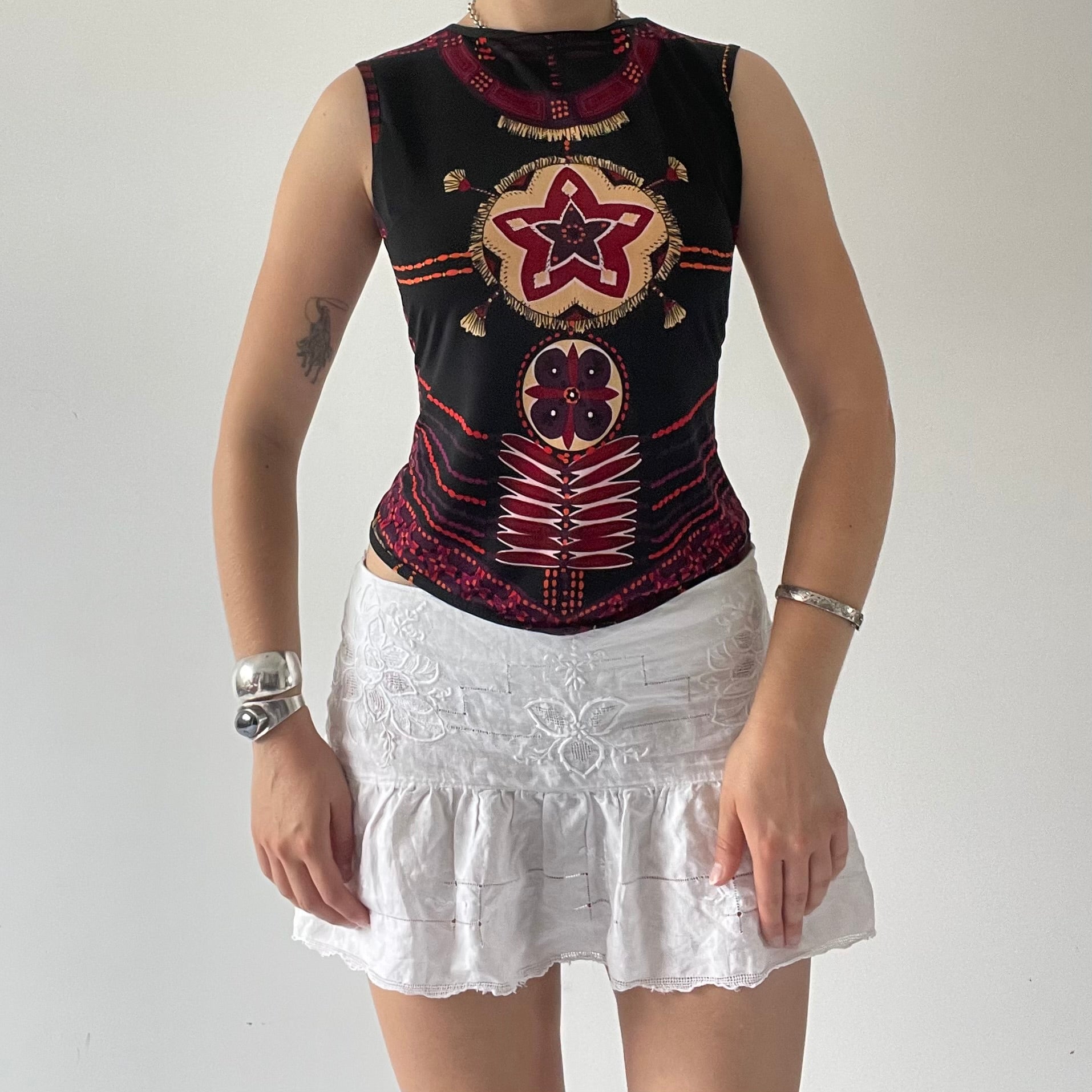 Ladakh Boat Neck Tank Top | 10-12