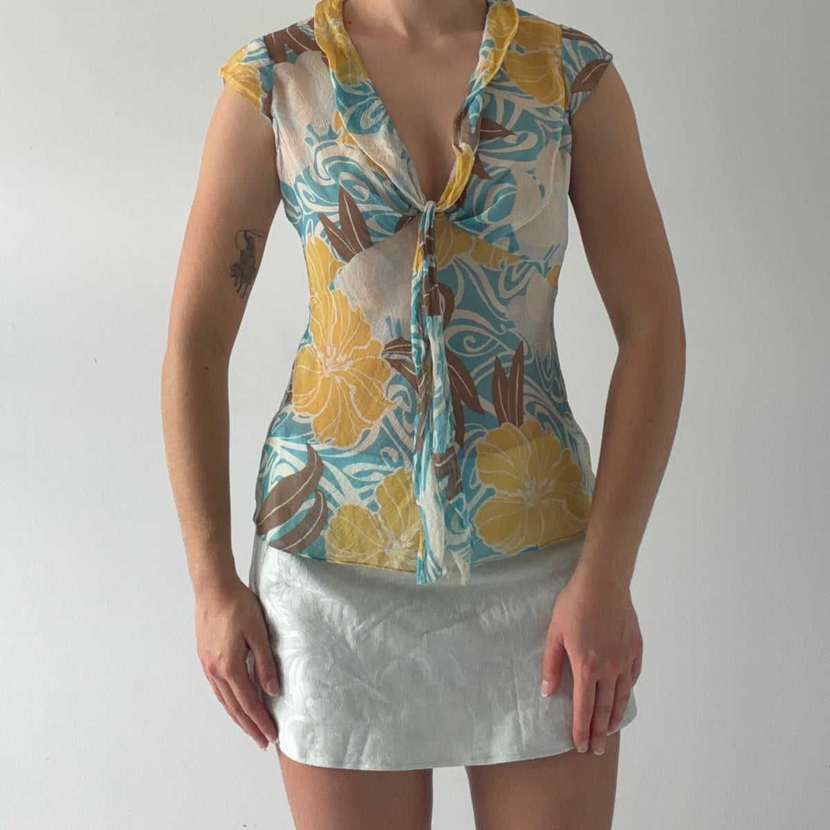 Express Design Studio Silk Top | 6-8