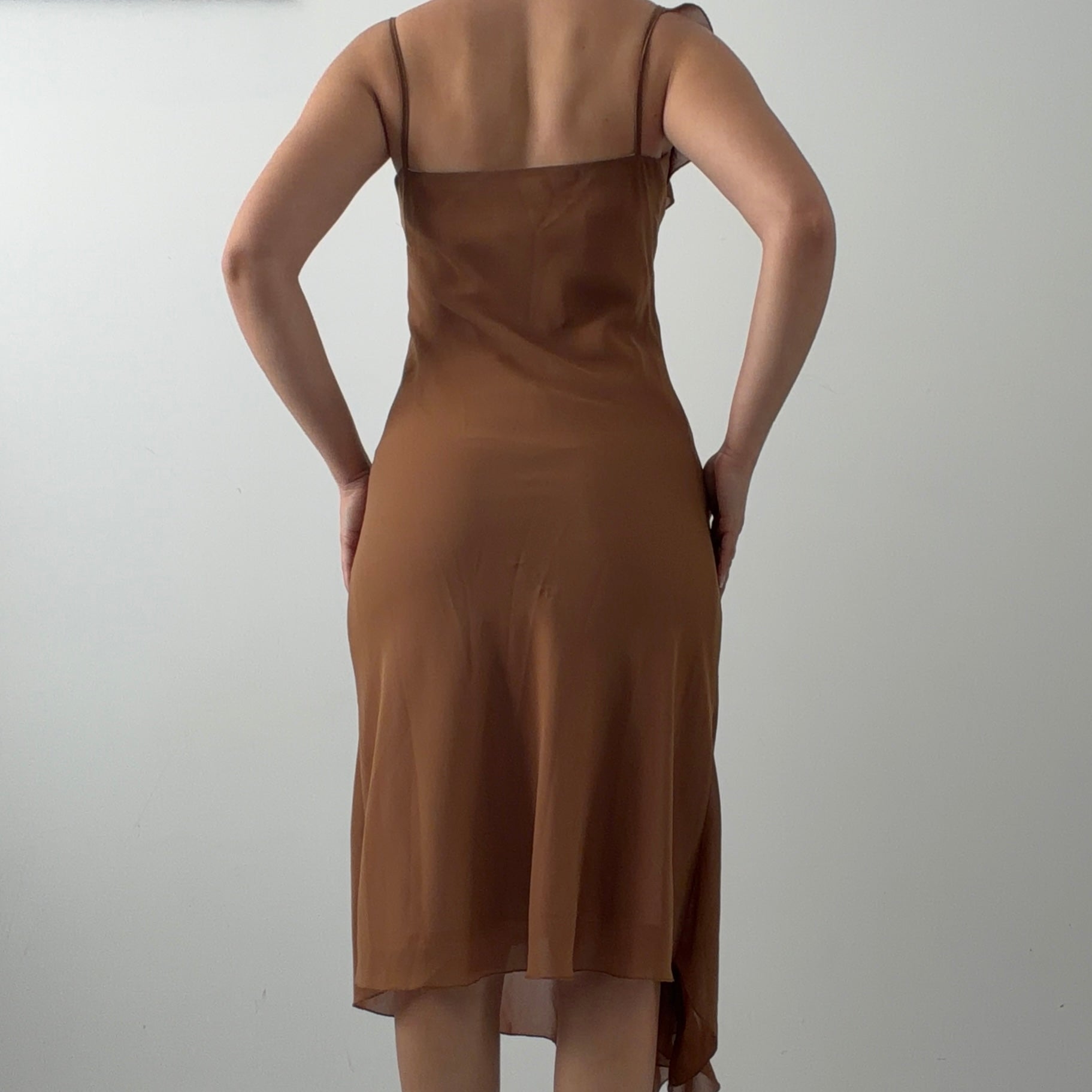 Riki Nathan Ruffle Midi Dress | Made in Australia | XS