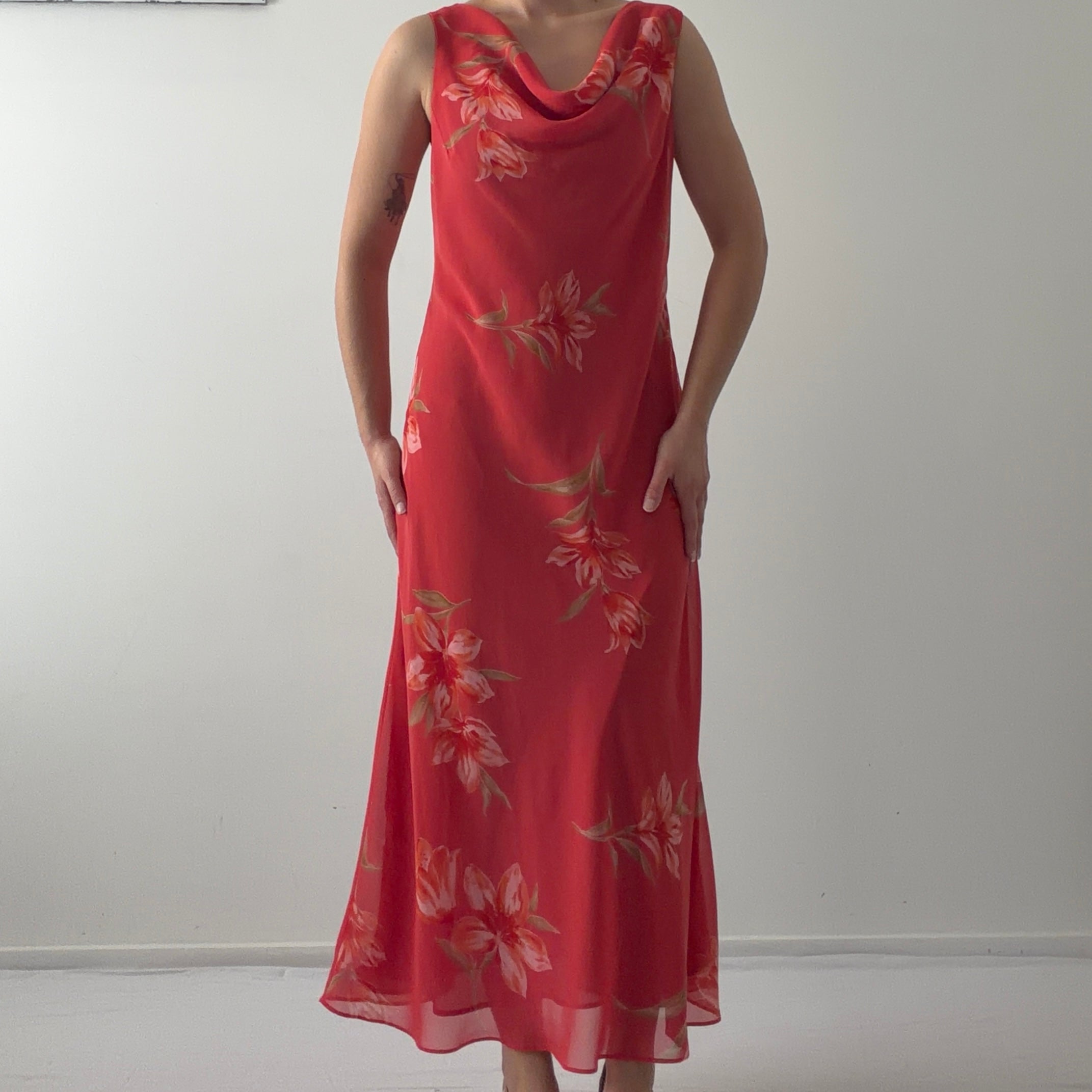 Studio I Cowl Maxi Dress | L