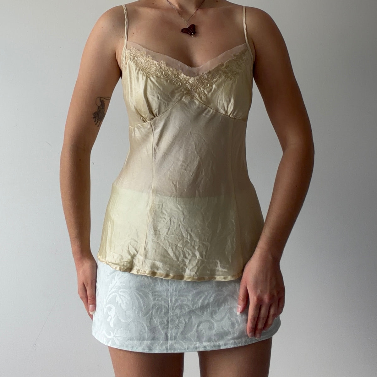 Cotton Express Silk Cami Top | L