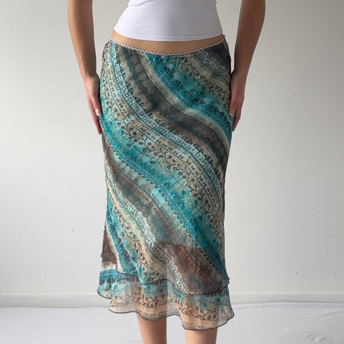 Boho Midi Skirt | S