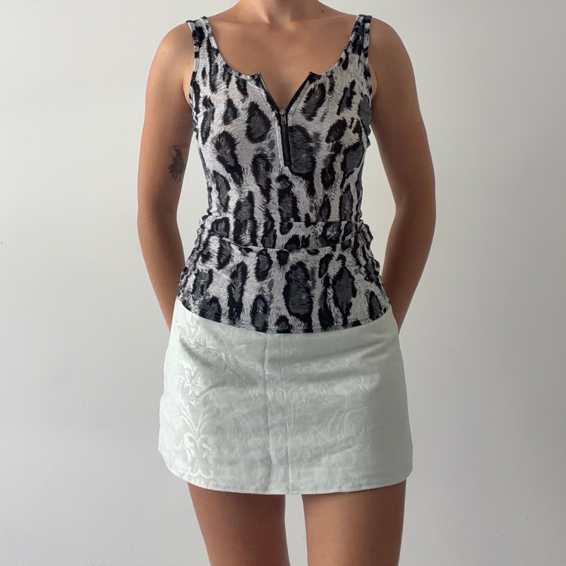 00s Valleygirl Leopard Tank | XS
