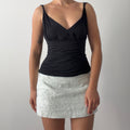 Monsoon Silk Ruched Top | M
