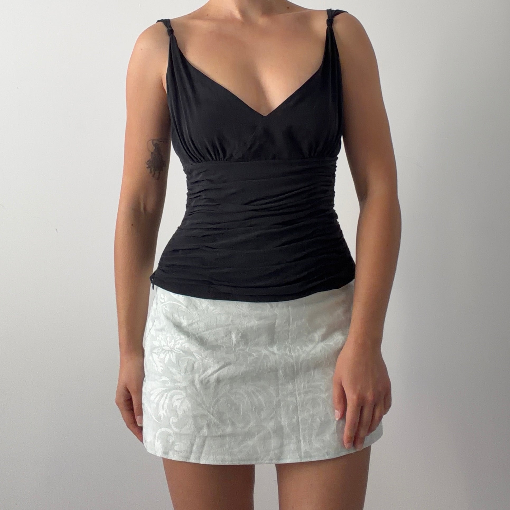 Monsoon Silk Ruched Top | M