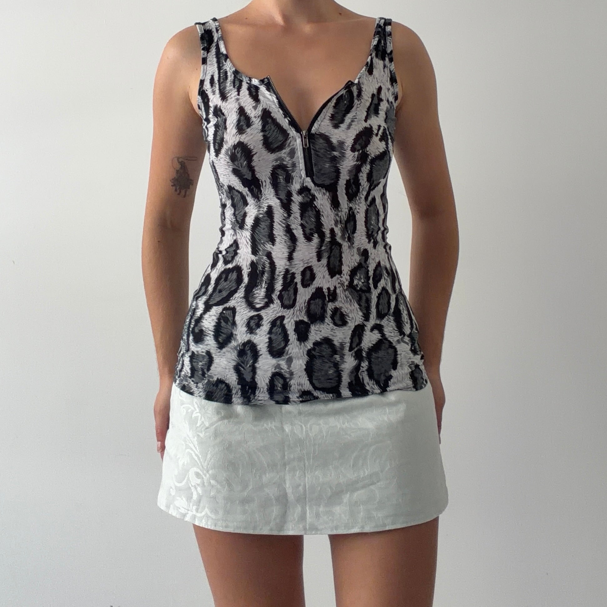 00s Valleygirl Leopard Tank | XS
