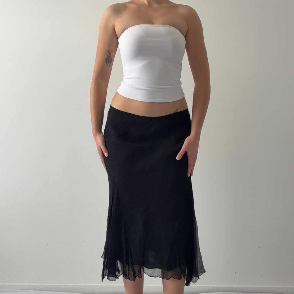 Casual Studio Silk Midi Skirt | 10-12